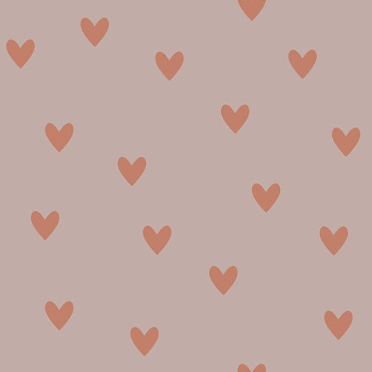 Simple Hearts Wallpaper - Pink And Red Brick