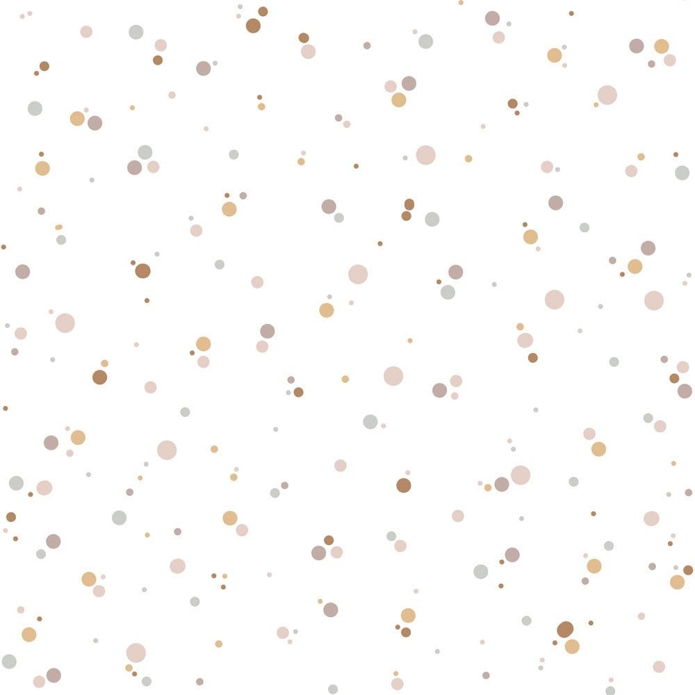 Simple Dots Minimini Wallpaper - Cinnamon And Powder Pink