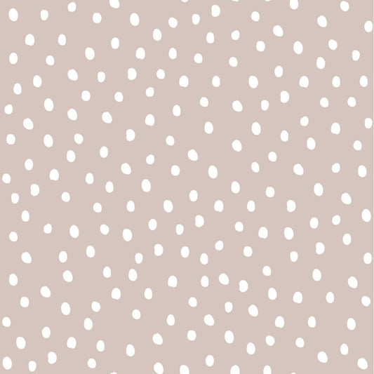 Simple Irregular Dots Wallpaper - Powder Pink And White