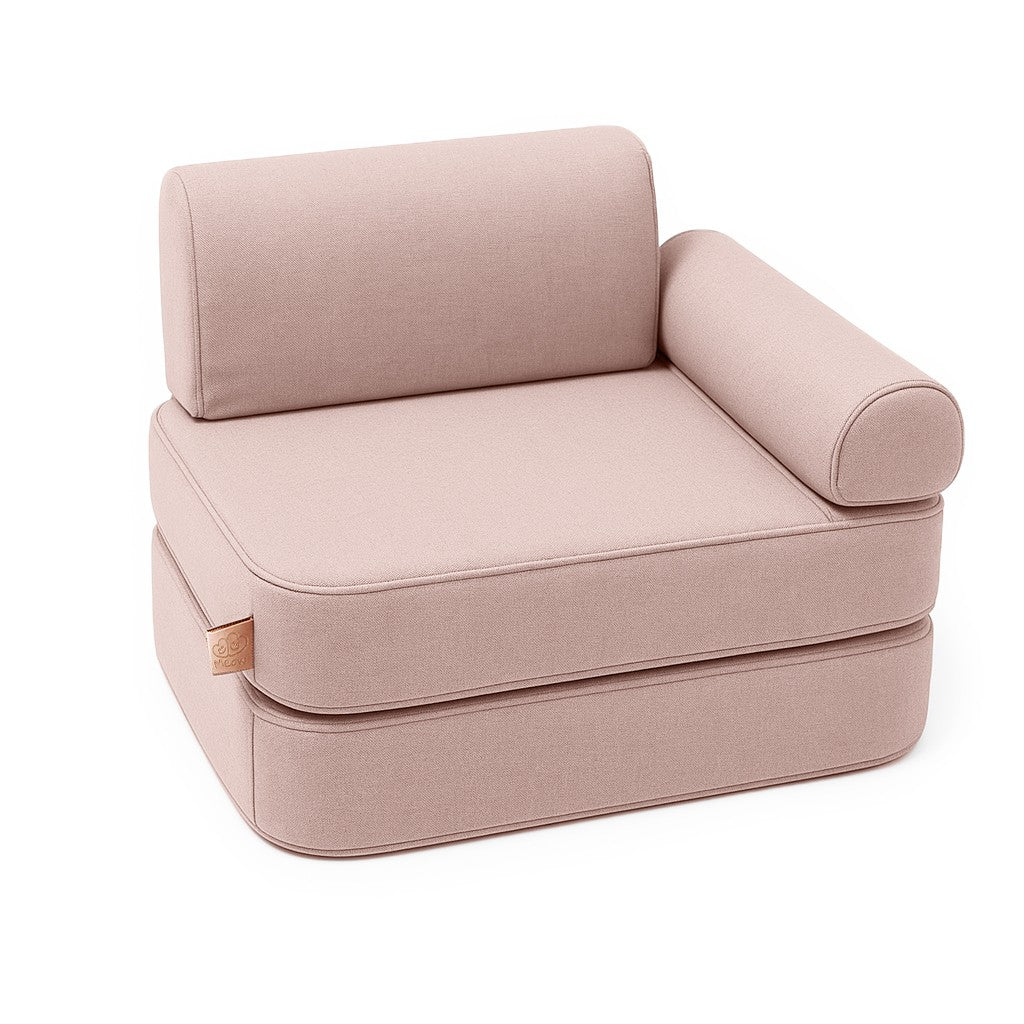 Small Indoor/Outdoor Outzy Pocket Sofa For Children - Rosy Dune Pink