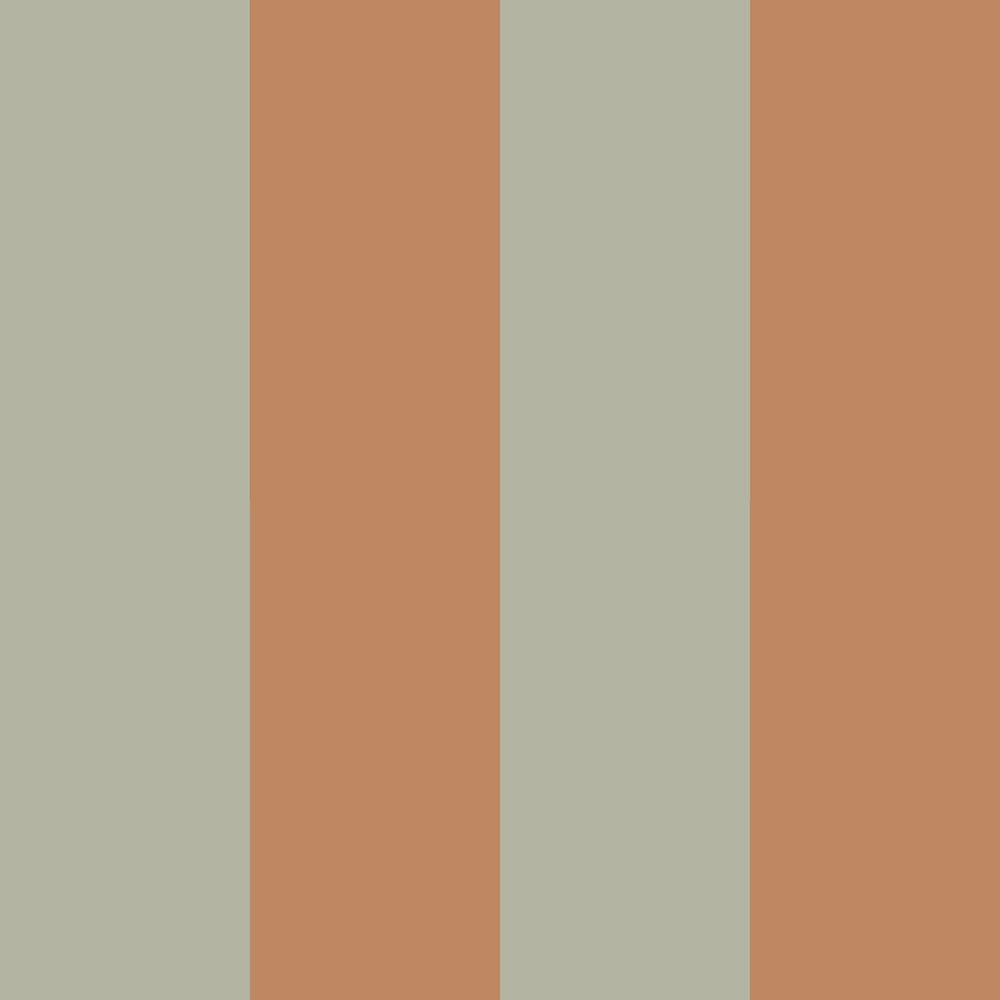 Stripes Green Brown Wallpaper