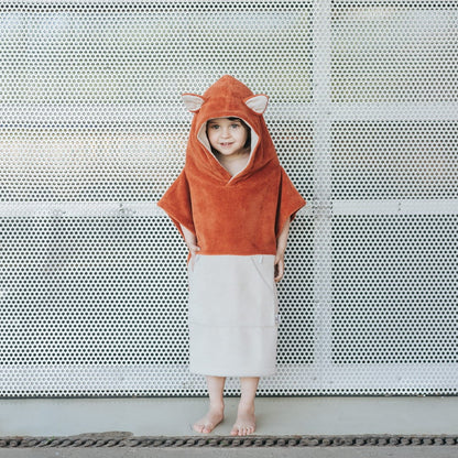 Surffoxy Kids Bath Poncho - Orange