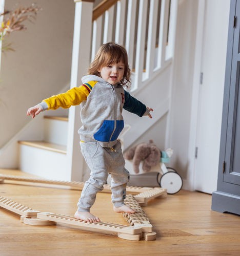 TipiToo® Small Balance Beam 3 Piece Set - Jute Rope