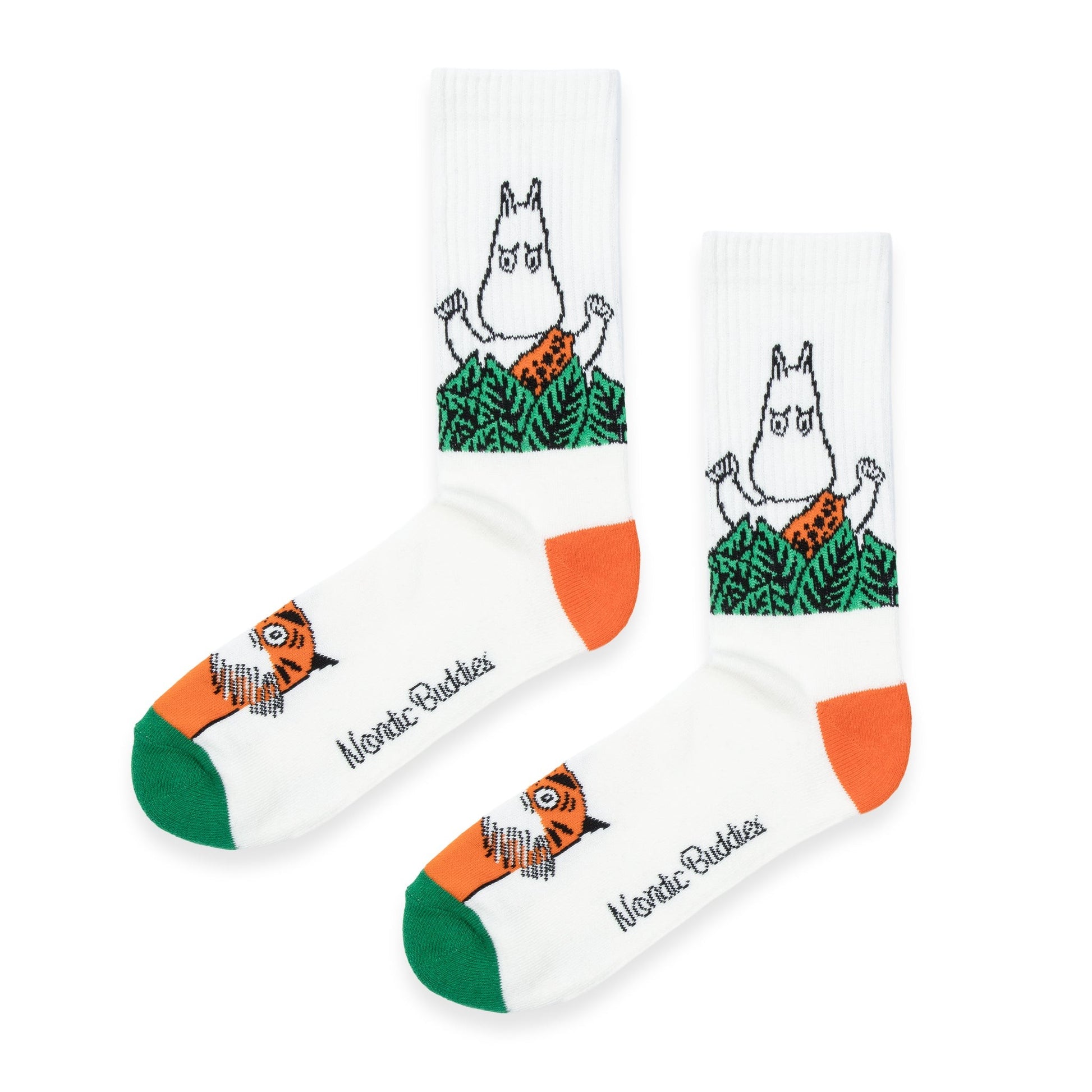 Moomin Jungle Men's Retro Socks - White