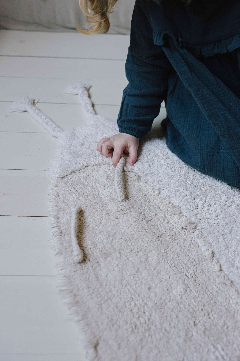 Washable Rug Snail, 90 x 130 cm