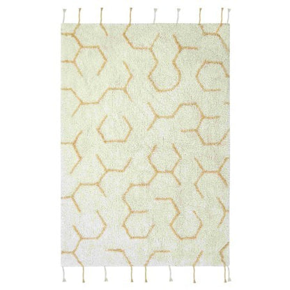 Washable Play Rug Pollination with 4 Handmade Textile Accessories, 90 x 130 cm