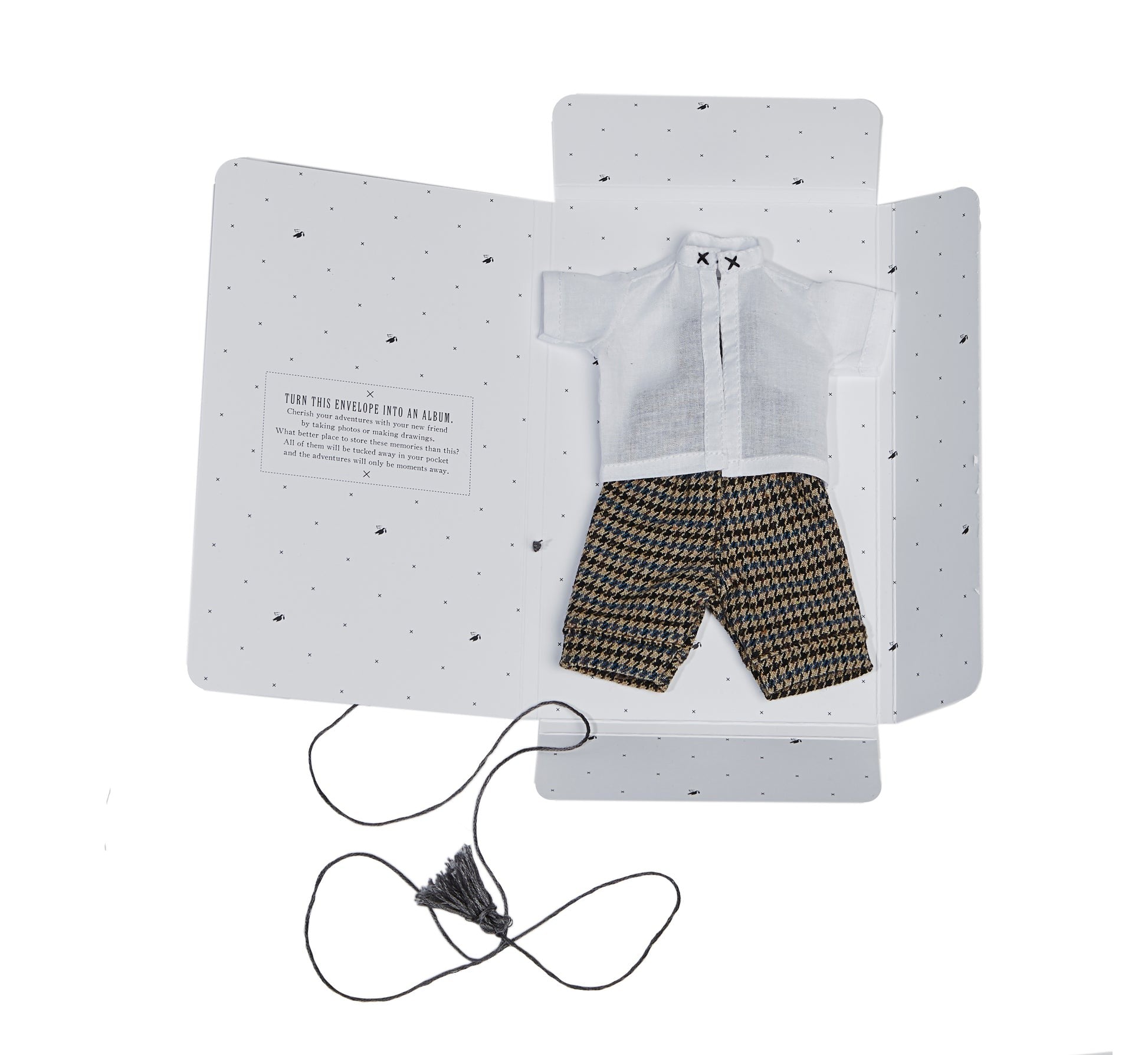 Wooden Beech Doll with Pants