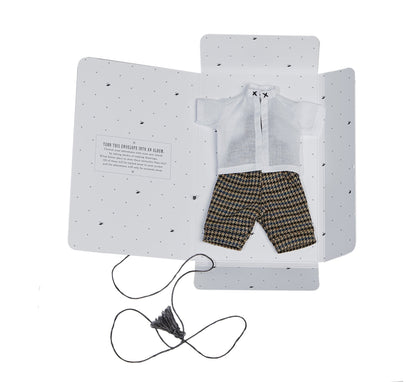 Wooden Beech Doll with Pants