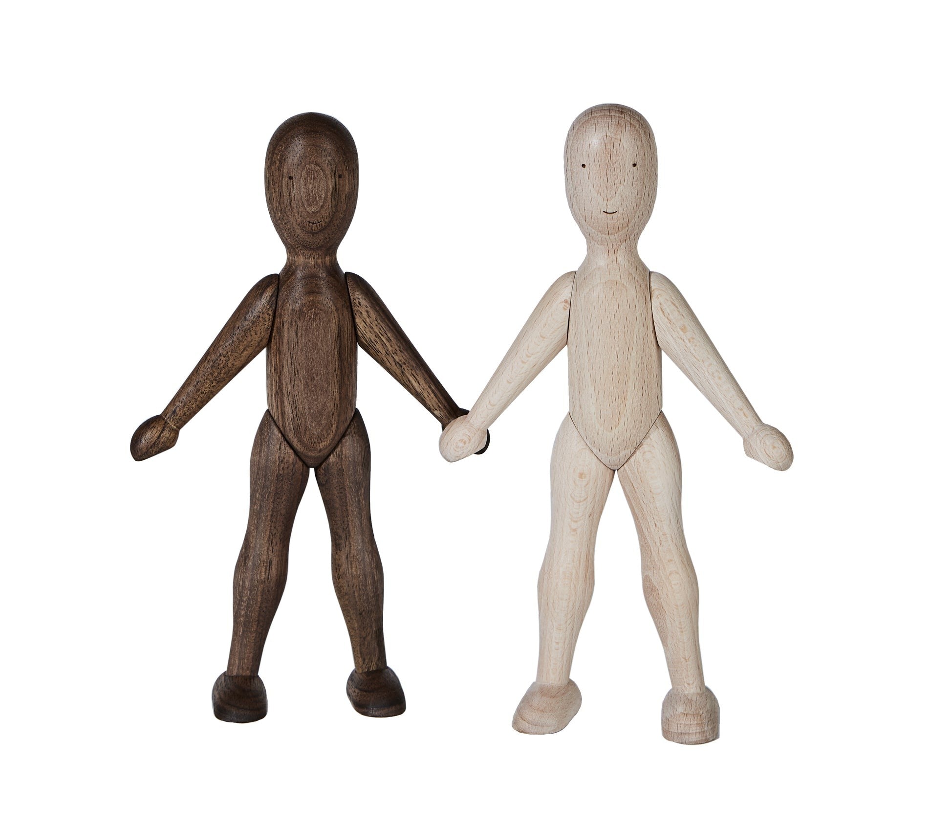 Wooden Walnut Doll with Pants