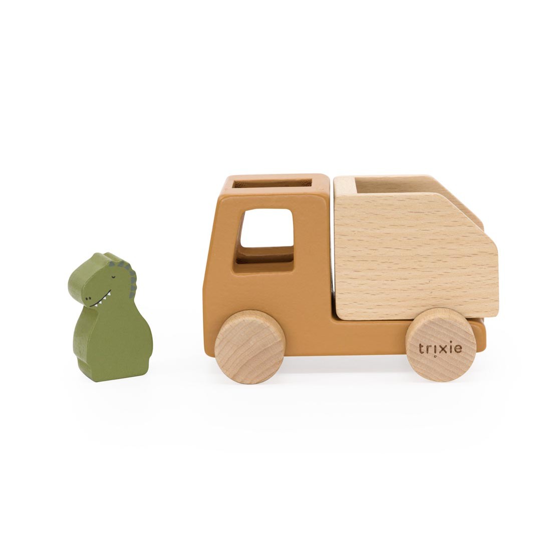 Wooden Construction Cars with Animals