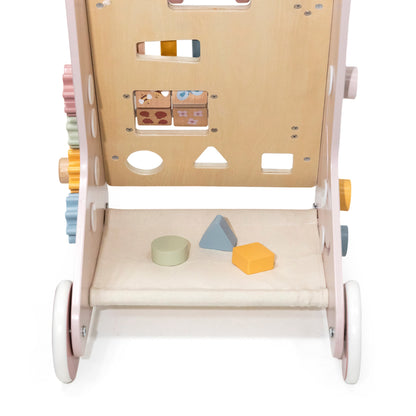Wooden Educational Walker - Pink