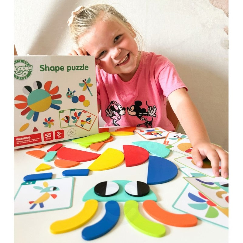 Wooden Montessori shape Puzzle