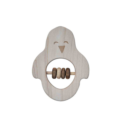 Wooden Rattle - Penguin