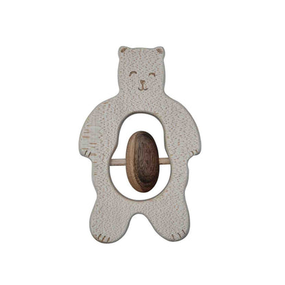 Wooden Rattle - Teddy