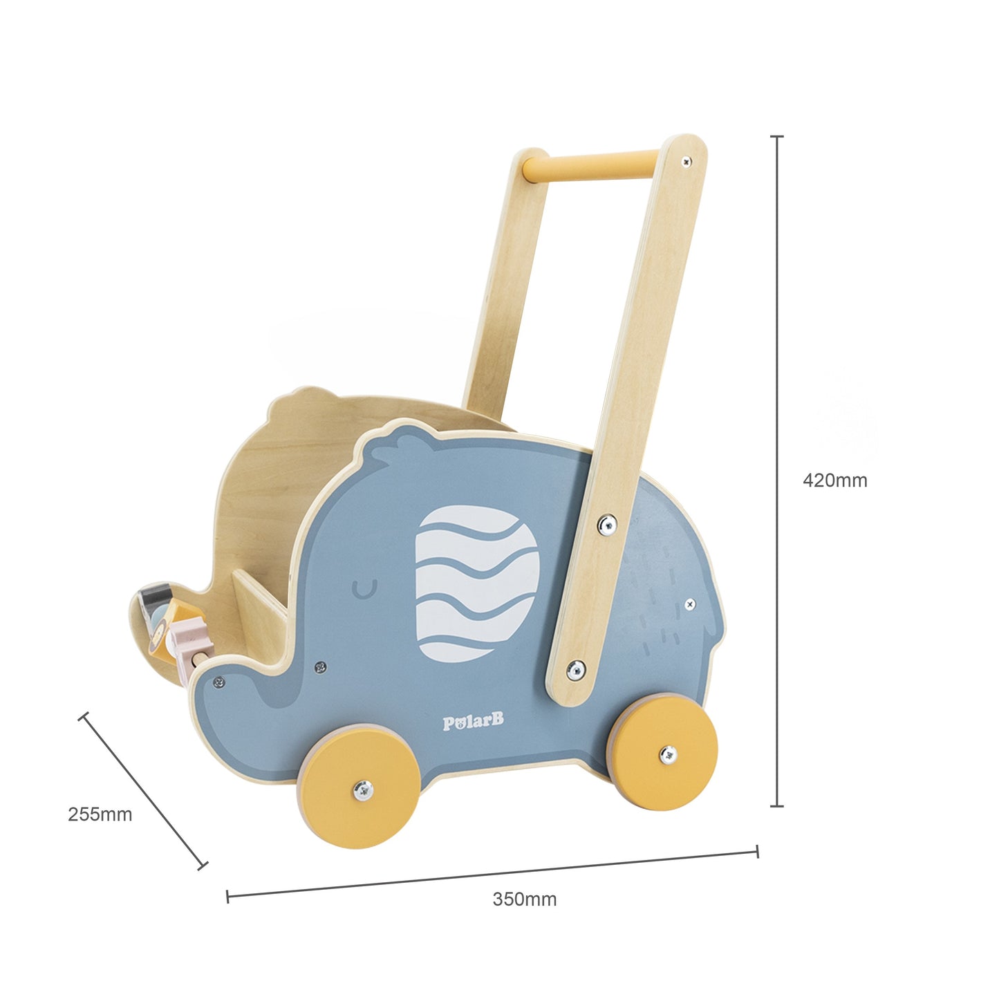 Wooden Stroller Walker 2in1