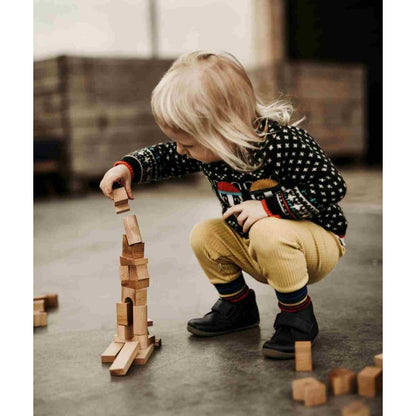 Wooden Tower Puzzle - Natural