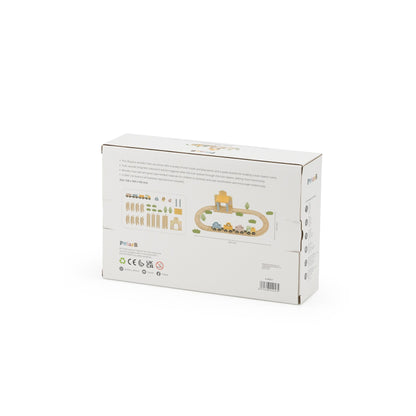 Wooden Train Set, 30 pcs