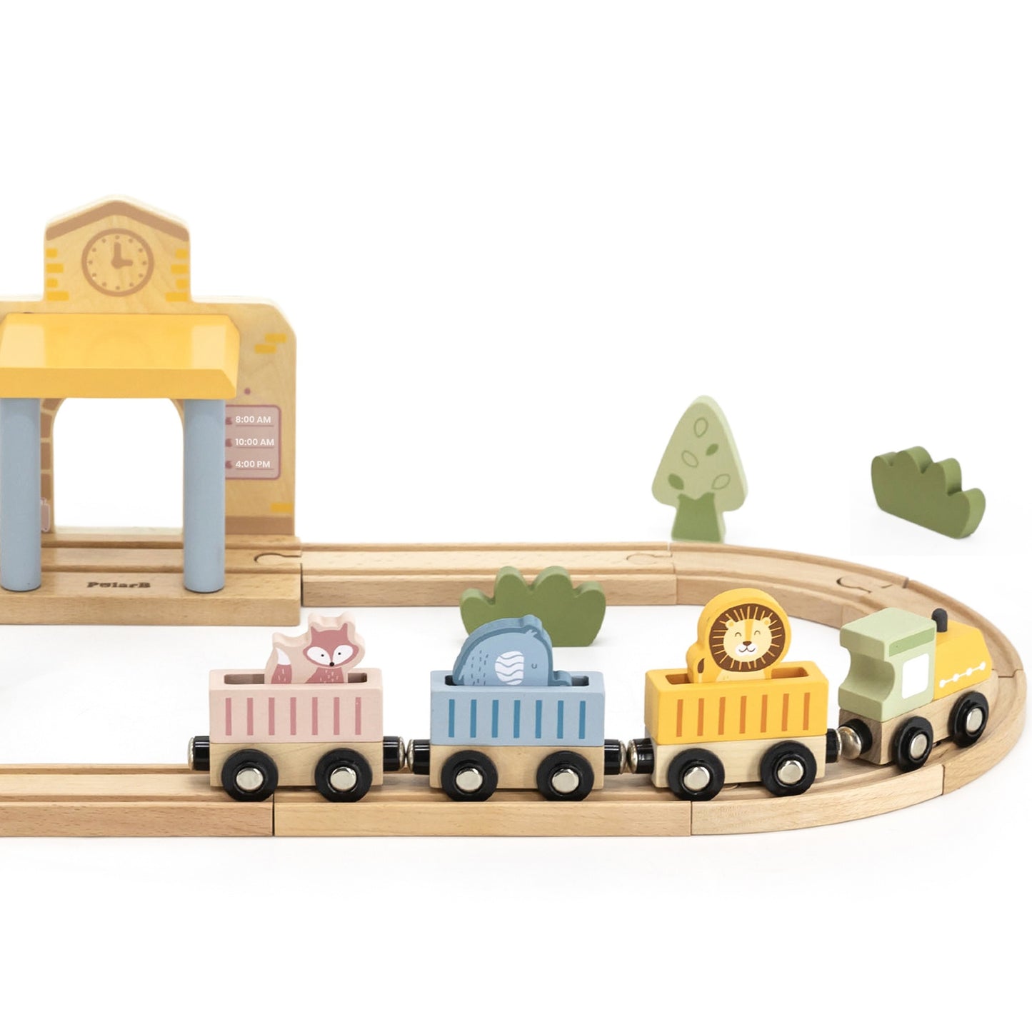 Wooden Train Set, 30 pcs