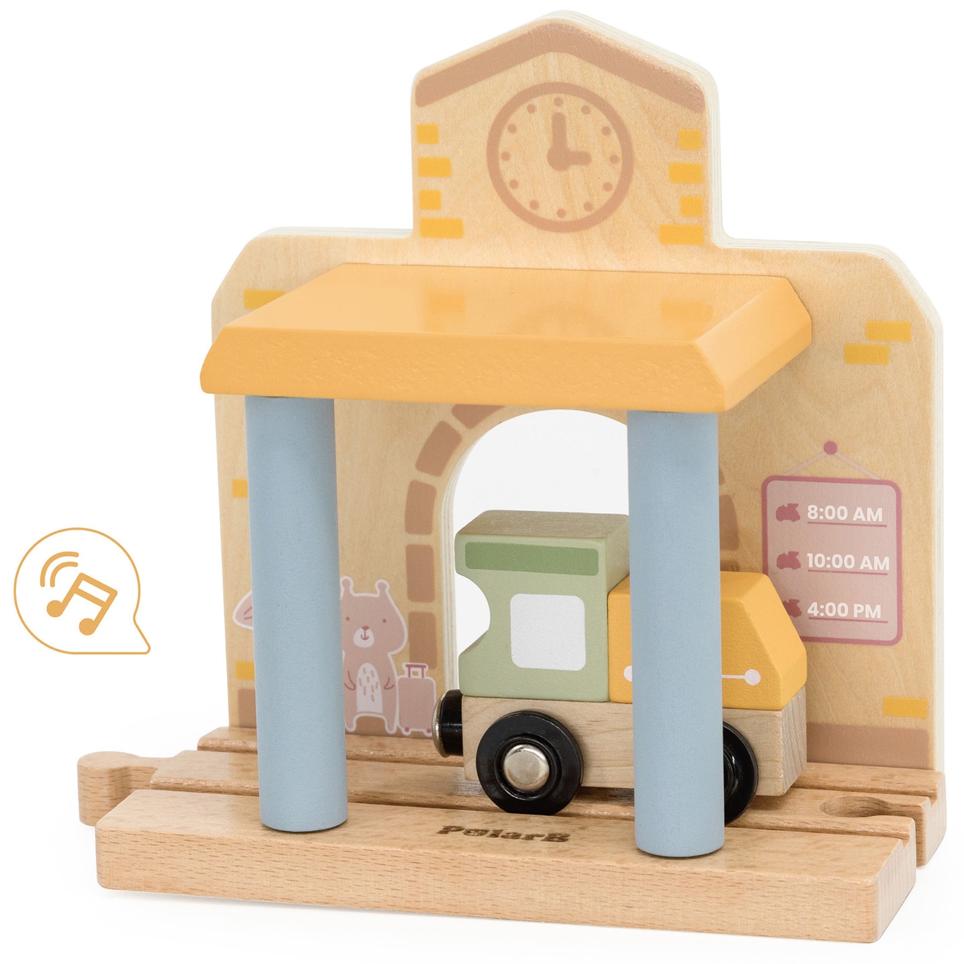 Wooden Train Set, 30 pcs
