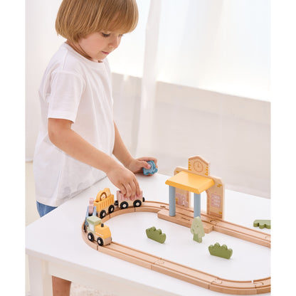 Wooden Train Set, 30 pcs